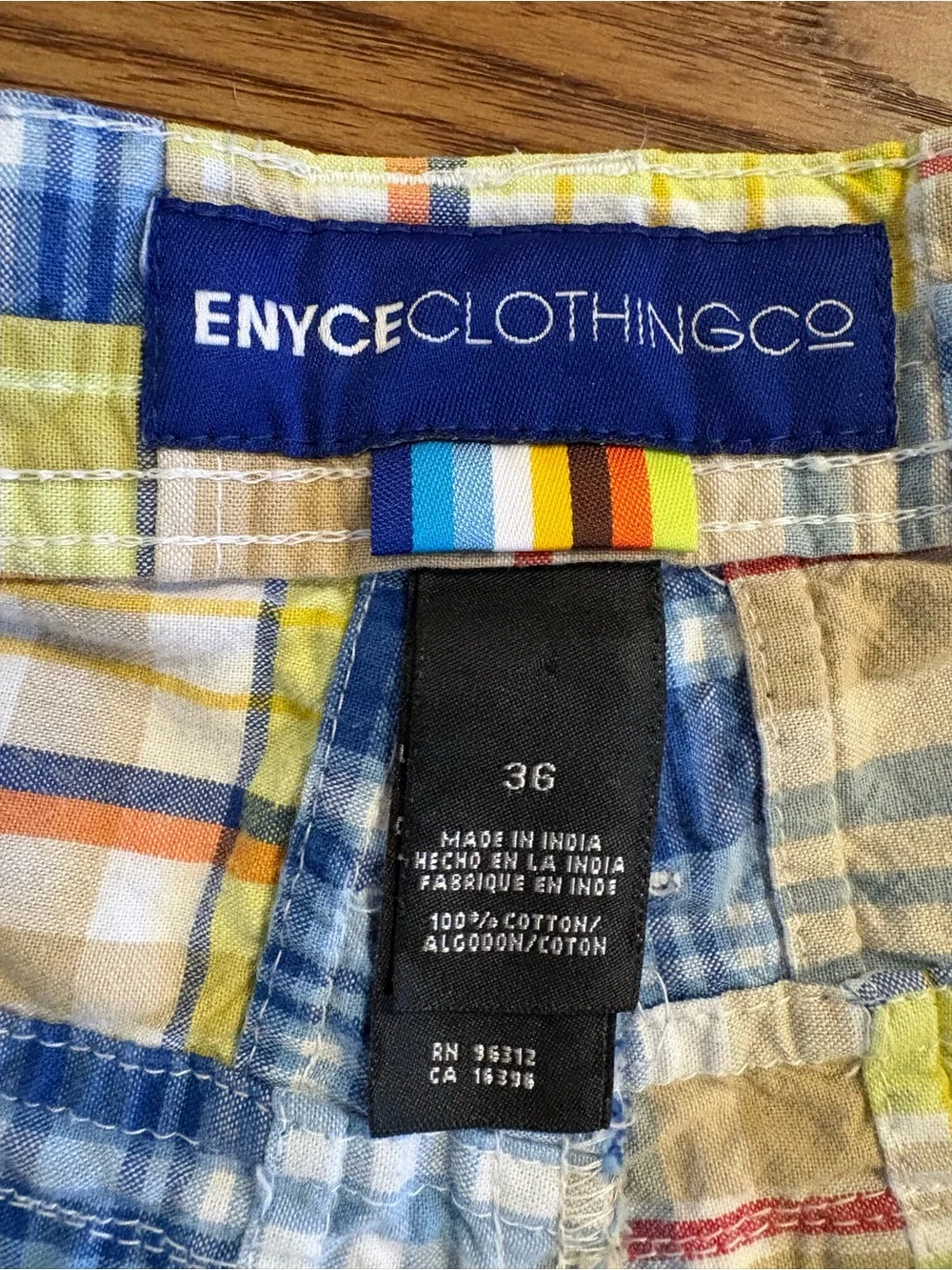 Y2K ENYCE Patchwork Shorts – Size 36 Men